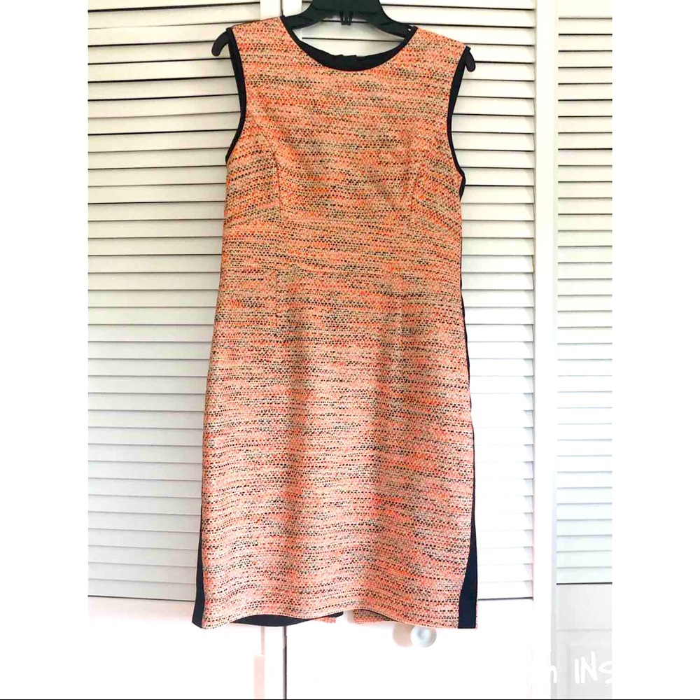 L.K. Bennett Peach Tweed Dress